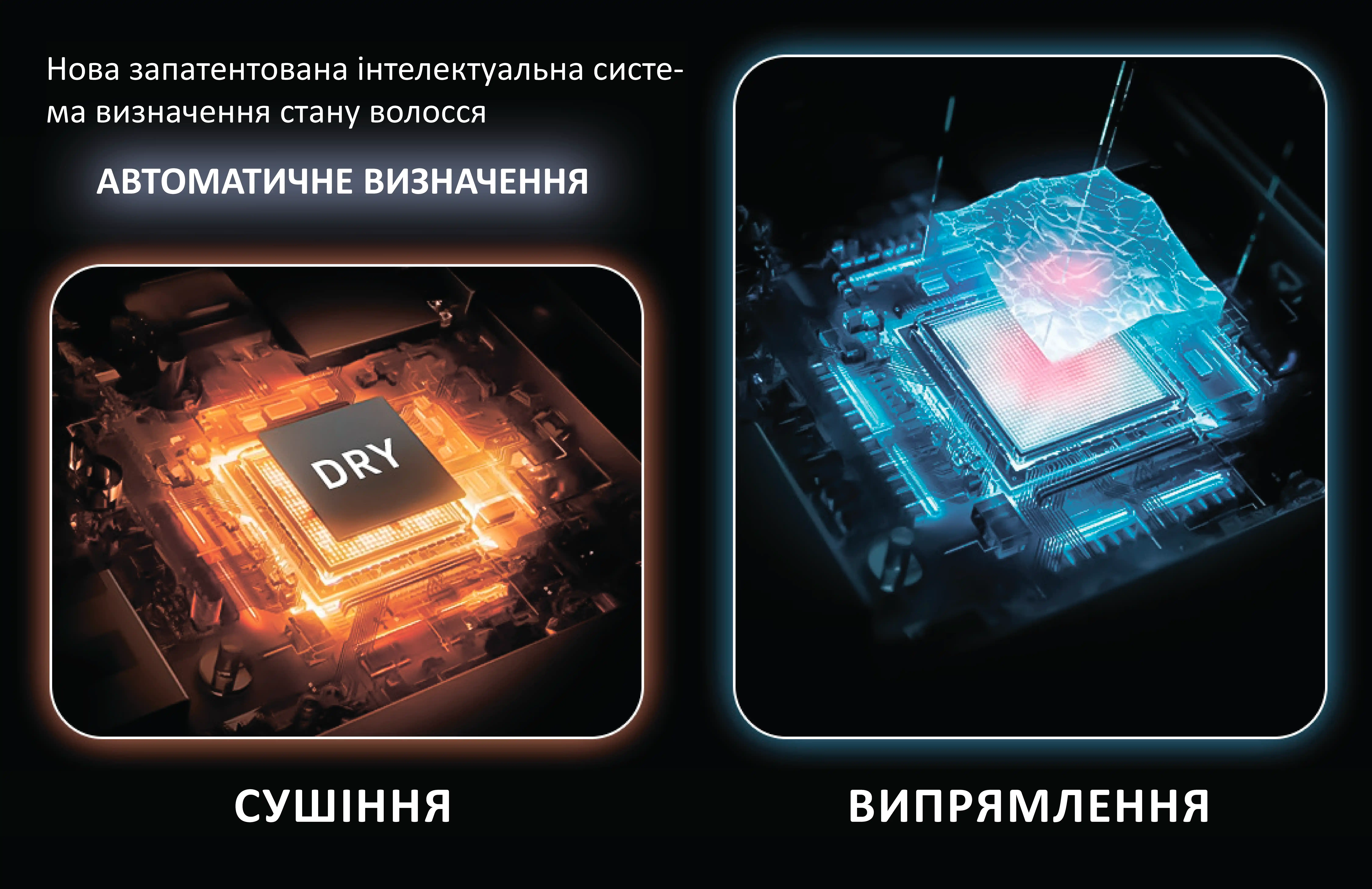 Автоматичне керування сушінням та випрямленням фен-випрямляч волосся Daiwall AirStrait DF-08